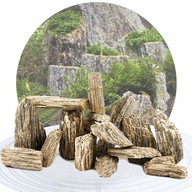 Skamenený drevený KAMEŇ DO AKVÁRIÍ Kôra 1 KG