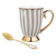 Ponožkový hrnček 250 ml s porcelánovou lyžičkou