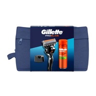 GILLETTE PROGLITE DARČEKOVÝ SET KOZMETICKÁ TAŠKA + ŽILETKA + GÉL NA HOLENIE + POD