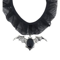 BLACK HALLOWEEN BAT CHOKER