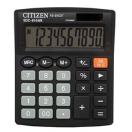 Citizen Calculator SDC810NR, čierna, stolná, 10