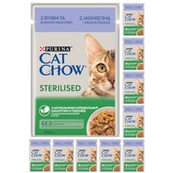 CAT CHOW Sterilizované po sterilizácii 10x85g jahňacie