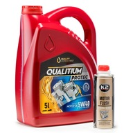 Syntetický olej Qualitium Protec 5W40 5L + K2 Motor Flush