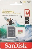 Micro SD pamäťová karta 32GB SanDisk Extreme adaptér