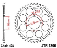 JT JTR1806.56 ZADNÉ OZUBENÉ KOLO