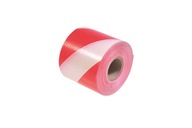 Výstražná páska, červená a biela, 80 mm / 200 m