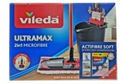 VILEDA ULTRAMAX PLOCHÝ MOP + VEDRO + ACTIFIBRE SOFT UNIVERSAL CLOT