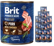 BRIT Premium by Nature 24x800g PORK&TRACHEA