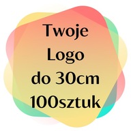 Nažehľovacia termonálepka s logom do 30 cm 100 kusov