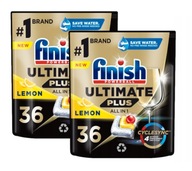 FINISH Ultimate Lemon kapsule do umývačky riadu 36 x 2