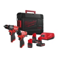 MILWAUKEE M12 skrutkovač 45Nm + skrutkovač 170Nm