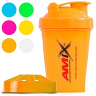 MINI SHAKER Amix 400ml - ORANŽOVÝ, Praktický šejker proteínové doplnky