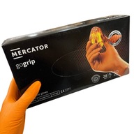 Mercator GoGrip Orange nitrilové rukavice, ochranné pracovné rukavice, veľkosť S, 50 ks