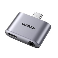 UGREEN AUDIO ADAPTÉR USB-C MINI KONEKTOR 3,5 MM ŠEDÝ + DOTYK ZDARMA