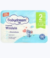 BABYDREAM Premium plienky Mini 2, 3-6 kg 36 ks