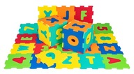 PENOVÁ PODLOŽKA vzdelávacie PUZZLE písmená a číslice