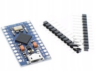 Leonardo Pro Micro ATmega32U4 AVR klon pre učenie kódovania s Arduino IDE