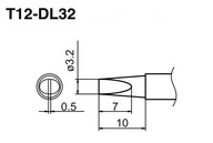 Spájkovací hrot AOYUE BAKON GM-951 HAKKO T12-DL32