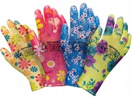 Pracovné rukavice SPRING, veľkosť 7 - 12 párov, mix