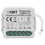 INTELIGENTNÝ MODUL OXT ZIGBEE MINI SMART RELÉ 3 OBVODY APLIKÁCIA TUYA