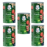 Gerber Bio pšeničné a ovsené chrumky paradajka mrkva 35 g x 5