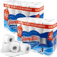 Toaletný papier 80 roliek, 3 vrstvy, FAMILIA PAK