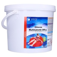 11v1 Chlórové tablety do bazénov, multifunkčné 1kg 200g do bazéna jacuzzi blue