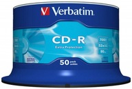 CD-R 700MB rýchlosť 52x torta 50 ks