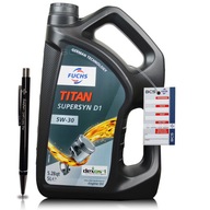 5 LITROV FUCHS TITAN SUPERSYN D1 5W30 dexos1 GEN 3 DISTRIBÚTOR MOTOROVÉHO OLEJA.