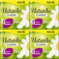 NATURELLA CLASSIC MAXI WINGS SANITÁRNE VLOŽKY 16KS x4