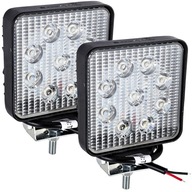 HALOGÉNOVÁ LED PRACOVNÁ LAMPA 27W 12V 24V 9-LED 2 ks.