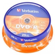 DVD+R Verbatim 4,7 GB a'25 43522