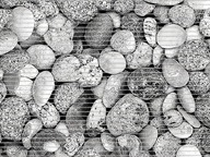 Kúpeľňová predložka Pebbles Grey Stones 120x65 cm