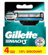 Náboje do žiletky Gillette Mach3 4 ks.