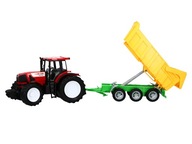 VEĽKÝ FARMÁRSKY TRAKTOR + STROJOVÝ NÁKLADNÝ VOZÍK Pohyblivé diely POHON 53 CM DARČEK