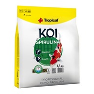 Tropické KOI Spirulina Krmivo pre kapry KOI veľké granule "L" 1,5 kg