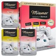 Miamor Royale 12pack Geniesser - morka, losos, teľacie mäso v želé 12x100