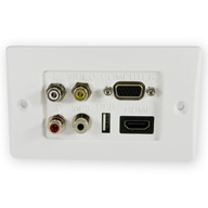 Multimediálny panel VGA, HDMI, 3xRCA, Jack 3,5 mm S