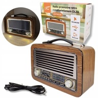 Prenosné FM rádio LTC OLZA retro bluetooth s podsvietením LXLTC102UBT