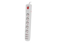 EXTREME MEDIA SP8 POWER STRIP 5,0M 5X 230V PL 3X EUROPLUG GREY