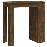 vidaXL Barový stôl s policami Dub dymový 102x50x103,5 cm