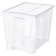 IKEA SAMLA TRANSPARENTNÁ KRABICA 57x39x42 CM 65 l