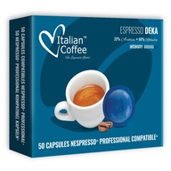 Talianska káva CAFFE DEKA Systém Nespresso Pro 50