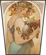 Ekran Ovocie (Ovocie) Alfons Mucha