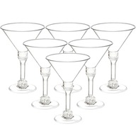 Plastové poháre na poháre na pohár Martini Clear Glasses