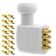 OCTO LNB KONVERTOR ANADOL GOLD LINE + F PLUGS 16 ks