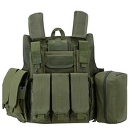 OLIVE molle taktická vojenská vesta 5 x AK47