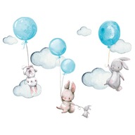 Samolepky na stenu BUNTS, CLOUDS, BALOONS pre deti