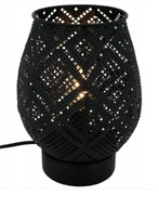 KOVOVÁ STOLNÁ LAMPA BLACK GLAMOUR PREIERARENÁ 934