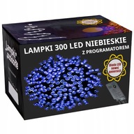 VIANOČNÉ SVIETIDLÁ 300LED HRUBÝ KÁBEL 22M MODRÁ